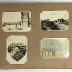 Antique C1926 Japanese Photo Album Vtg 55pc Family School Beach Kimono AB112