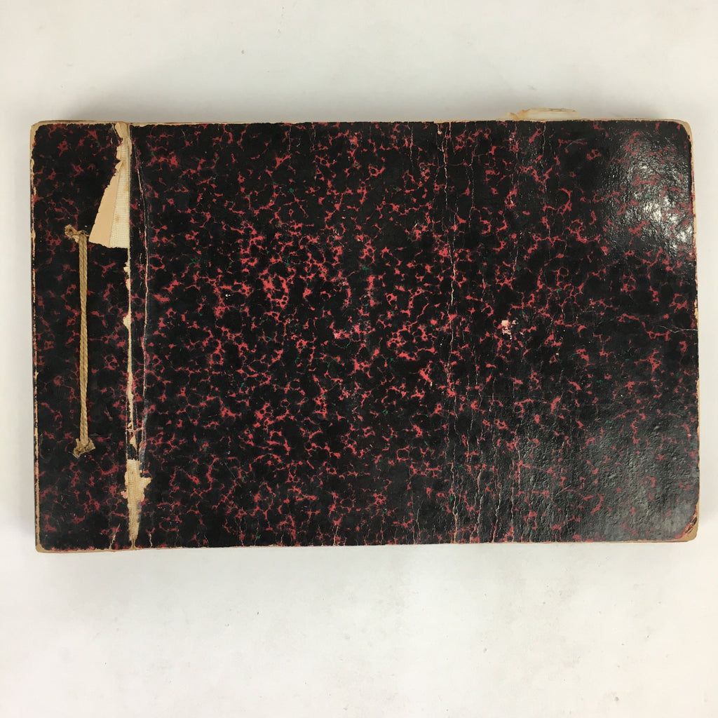 Antique C1926 Japanese Photo Album Vtg 55pc Family School Beach Kimono AB112