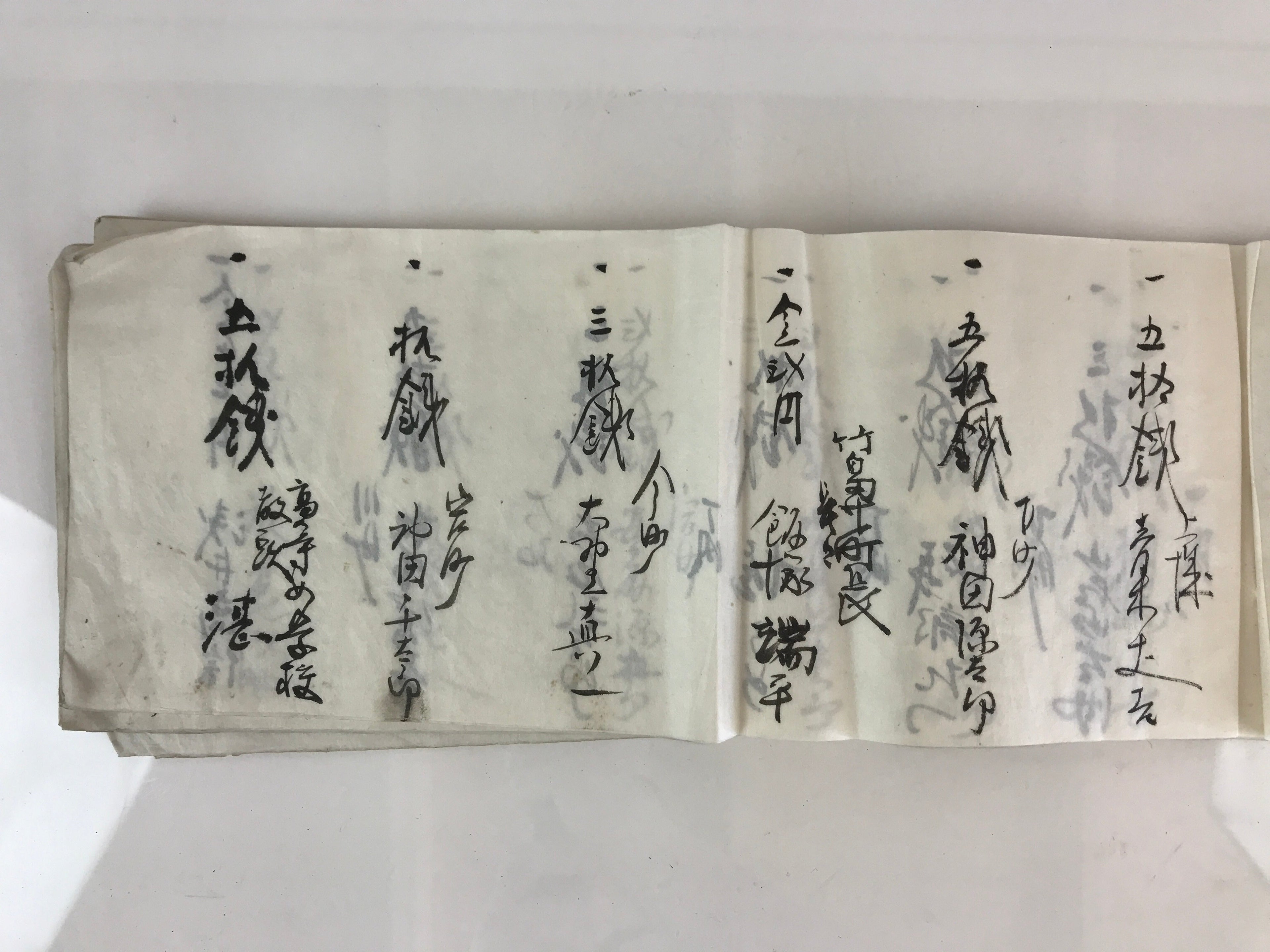 Antique C1927 Japanese Funeral Condolence Book Koden Showa Period Paper P315