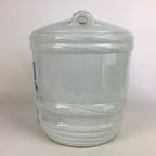 Antique C1930 Japanese Ceramic Sake Barrel Pottery Itto Sakedaru 18L White TS282