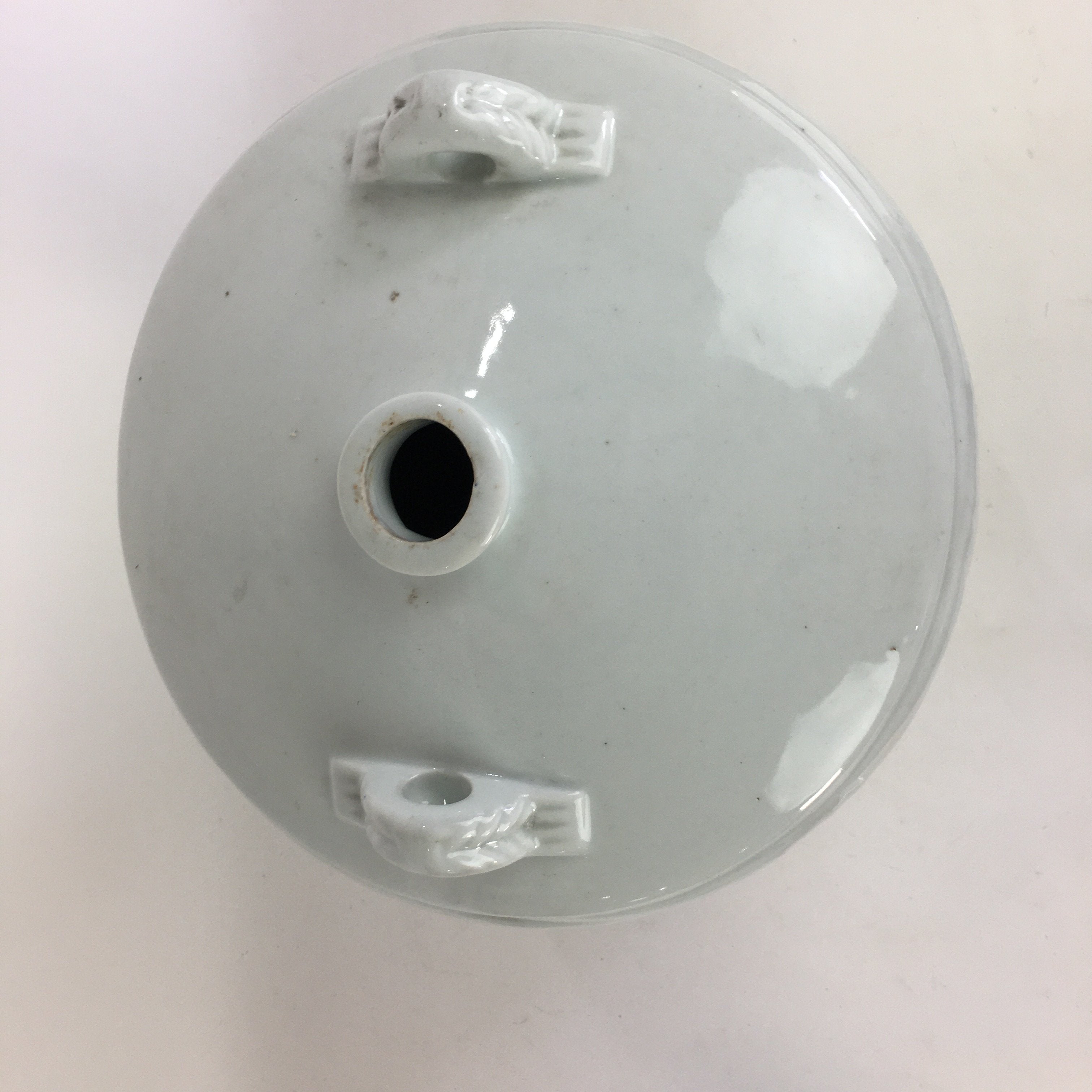 Antique C1930 Japanese Ceramic Sake Barrel Pottery Itto Sakedaru 18L White TS282