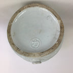 Antique C1930 Japanese Ceramic Sake Barrel Pottery Itto Sakedaru 18L White TS282