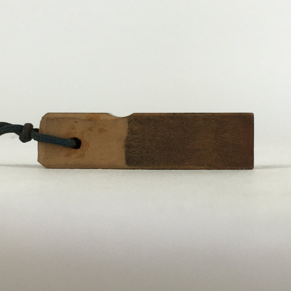 Antique Chinese Wooden Name Stamp Vtg Carved Inkan Coin Hanko HS94