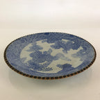Antique Edo Era Japanese Porcelain Serving Plate Sometsuke Charger Blue PY227