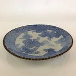 Antique Edo Era Japanese Porcelain Serving Plate Sometsuke Charger Blue PY227