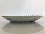 Antique Edo Era Japanese Porcelain Serving Plate Sometsuke Charger Blue PY227