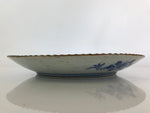 Antique Edo Era Japanese Porcelain Serving Plate Sometsuke Charger Blue PY227
