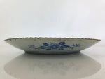 Antique Edo Era Japanese Porcelain Serving Plate Sometsuke Charger Blue PY227