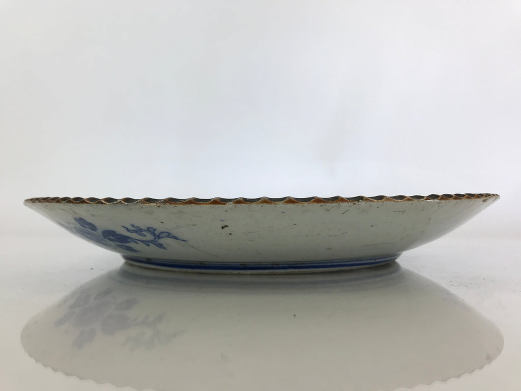 Antique Edo Era Japanese Porcelain Serving Plate Sometsuke Charger Blue PY227