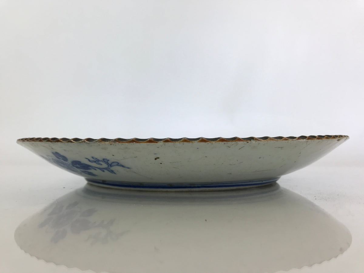 Antique Edo Era Japanese Porcelain Serving Plate Sometsuke Charger Blue PY227