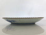 Antique Edo Era Japanese Porcelain Serving Plate Sometsuke Charger Blue PY227