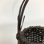 Antique Japanese Bamboo Basket Ikebana Flower Arrangement Kado Kago B163