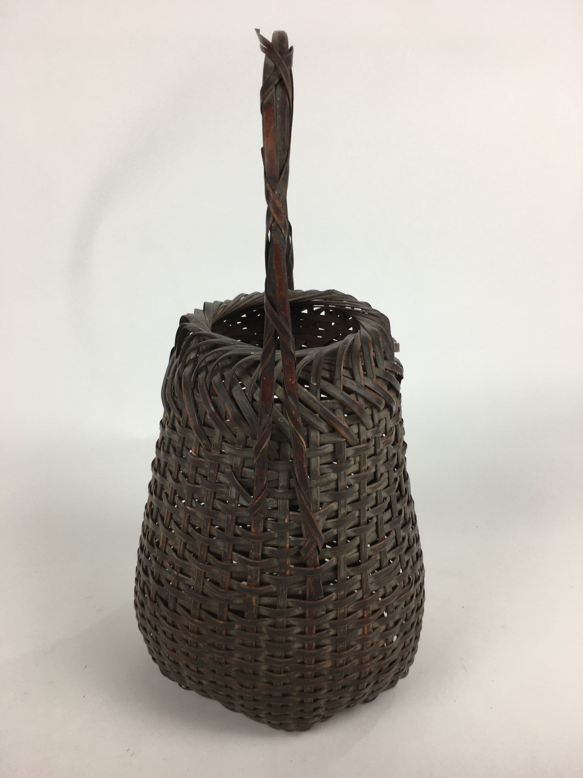 Antique Japanese Bamboo Basket Ikebana Flower Arrangement Kado Kago B163