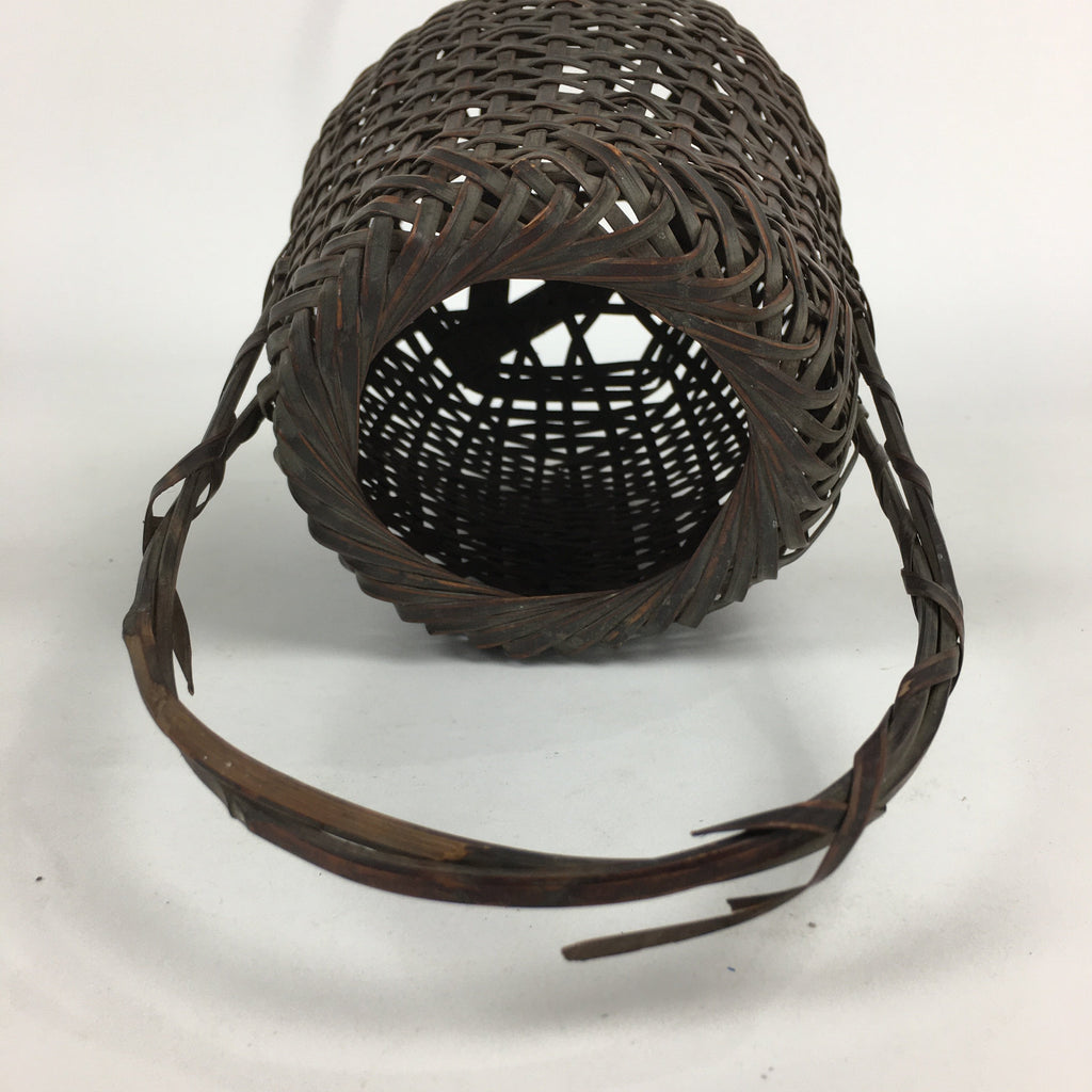Antique Japanese Bamboo Basket Ikebana Flower Arrangement Kado Kago B163