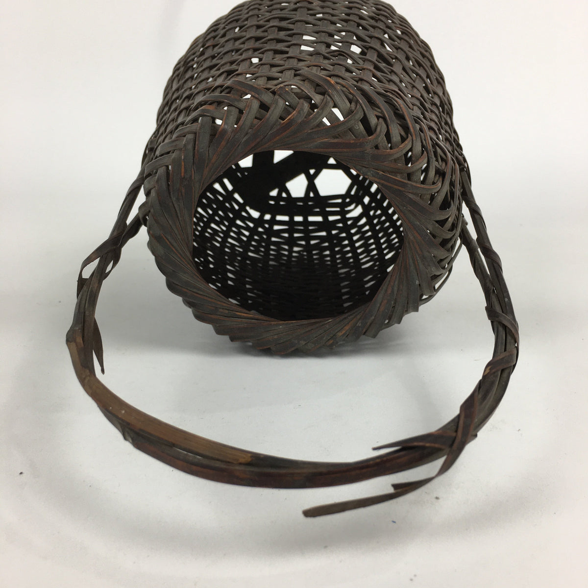 Antique Japanese Bamboo Basket Ikebana Flower Arrangement Kado Kago B163