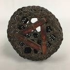 Antique Japanese Bamboo Basket Ikebana Flower Arrangement Kado Kago B163