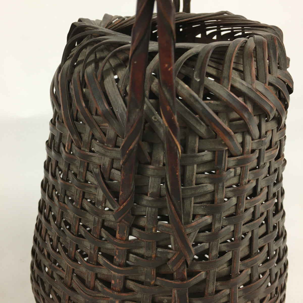 Antique Japanese Bamboo Basket Ikebana Flower Arrangement Kado Kago B163