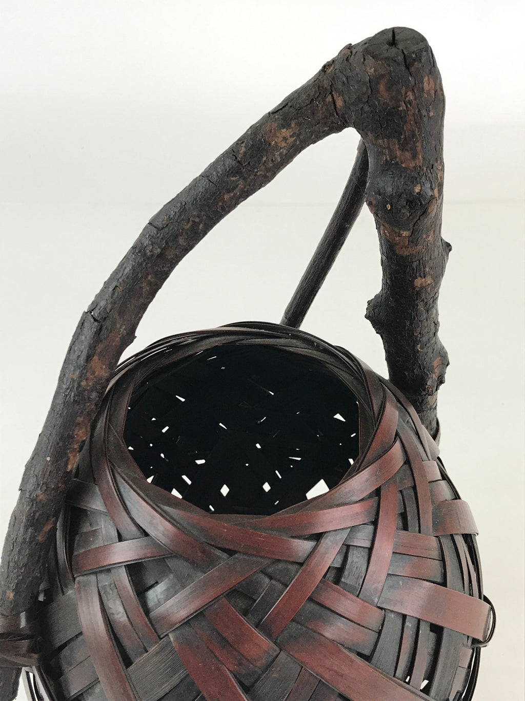 Antique Japanese Bamboo Basket Kago Ikebana Flower Arrangement Kado B203