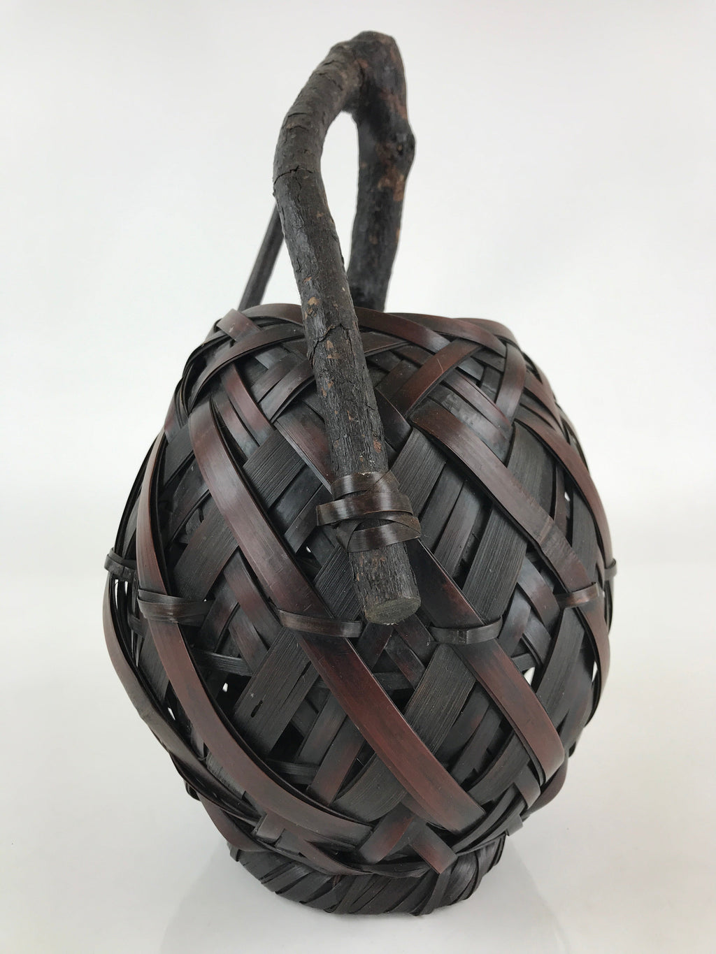 Antique Japanese Bamboo Basket Kago Ikebana Flower Arrangement Kado B203