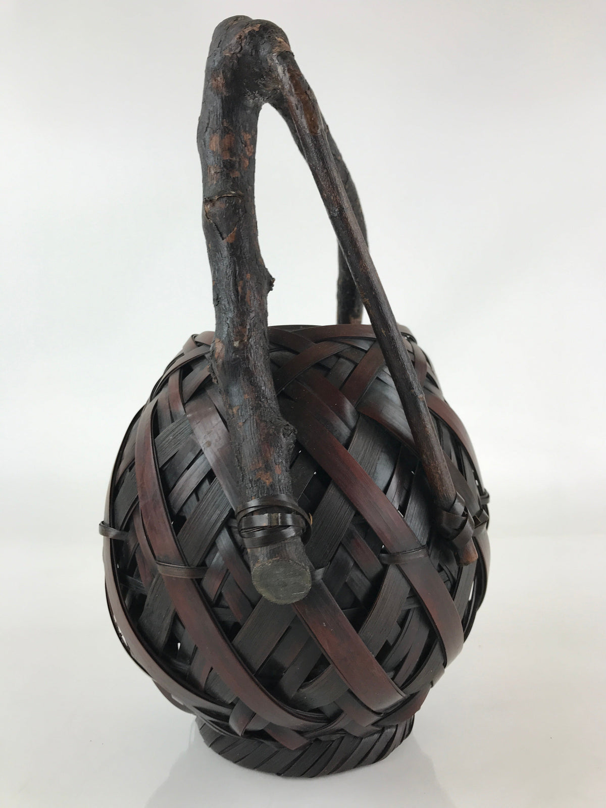 Antique Japanese Bamboo Basket Kago Ikebana Flower Arrangement Kado B203