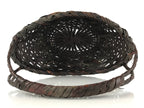 Antique Japanese Bamboo Basket Kago Ikebana Flower Arrangement Kado Brown B208