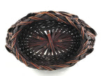 Antique Japanese Bamboo Basket Kago Ikebana Flower Arrangement Kado Brown B208
