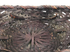Antique Japanese Bamboo Basket Kago Ikebana Flower Arrangement Kado Brown B208