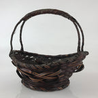 Antique Japanese Bamboo Basket Kago Ikebana Flower Arrangement Kado Brown B208