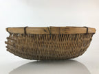 Antique Japanese Bamboo Drying Basket C1900 Kago Zaru 41 cm Long B207