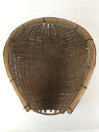 Antique Japanese Bamboo Drying Basket C1900 Kago Zaru 41 cm Long B207