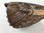 Antique Japanese Bamboo Drying Basket C1900 Kago Zaru 41 cm Long B207