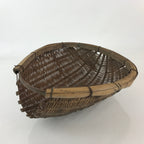 Antique Japanese Bamboo Drying Basket C1900 Kago Zaru 41 cm Long B207