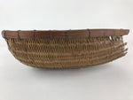 Antique Japanese Bamboo Drying Basket C1900 Kago Zaru 43 cm Long B206