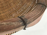 Antique Japanese Bamboo Drying Basket C1900 Kago Zaru 47 cm Long B208