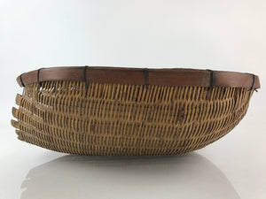 Antique Japanese Bamboo Drying Basket C1900 Kago Zaru 47 cm Long B208