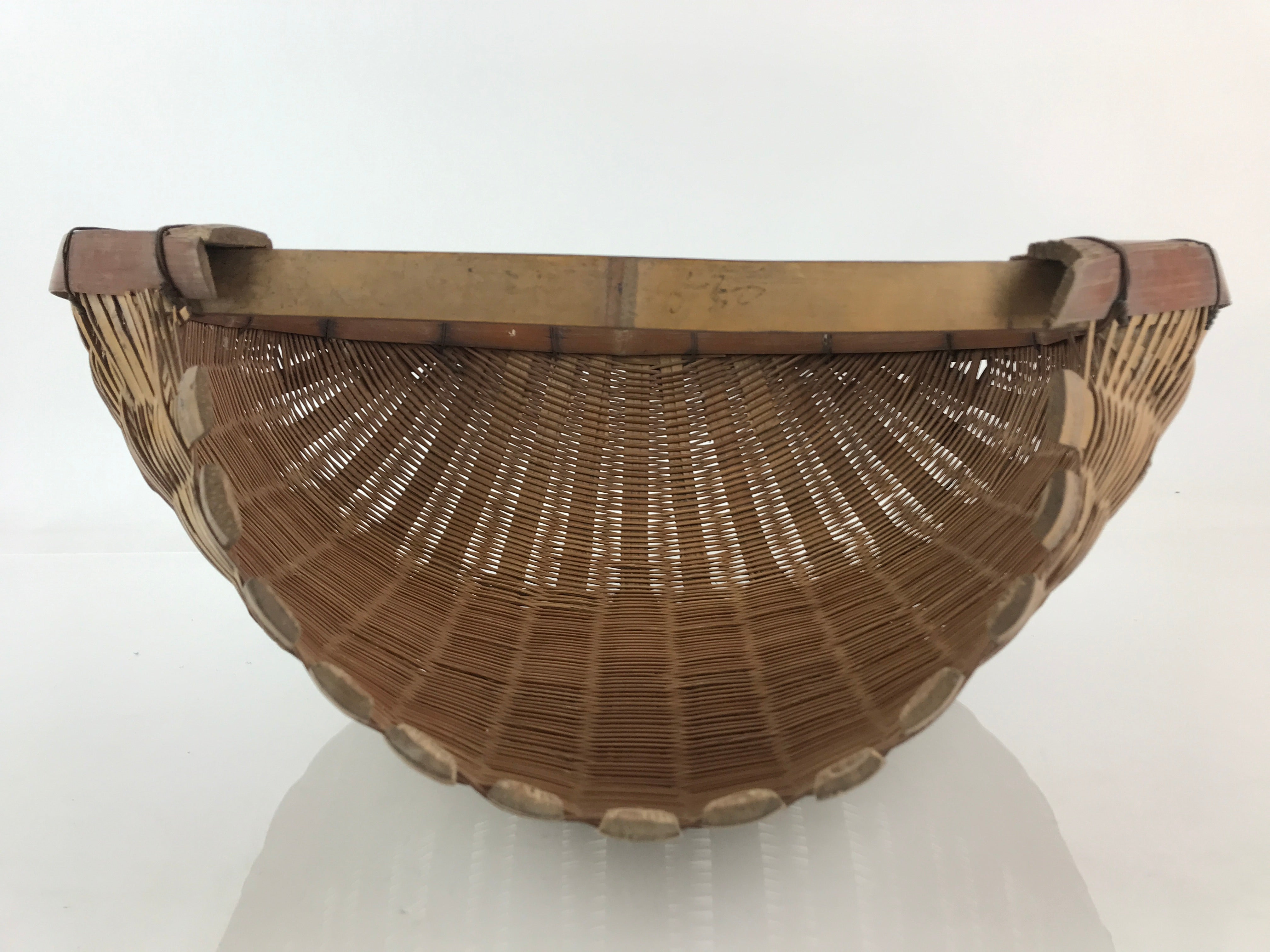 Japanese Vintage Bamboo Flower Basket with Otoshi Water Container (item  #1451198)