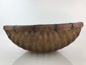 Antique Japanese Bamboo Drying Basket C1900 Kago Zaru 47 cm Long B208