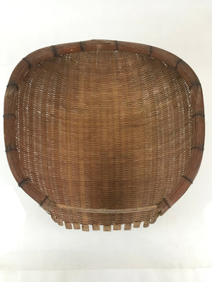 Antique Japanese Bamboo Drying Basket C1900 Kago Zaru 47 cm Long B208