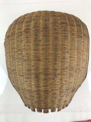 Antique Japanese Bamboo Drying Basket C1900 Kago Zaru 47 cm Long B208