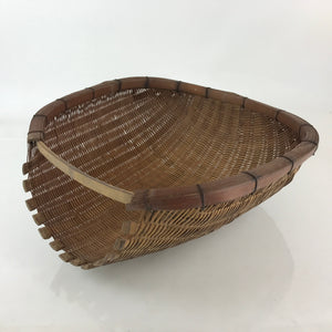 Antique Japanese Bamboo Drying Basket C1900 Kago Zaru 47 cm Long B208