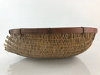 Antique Japanese Bamboo Drying Basket C1900 Kago Zaru 47 cm Long B209