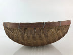 Antique Japanese Bamboo Drying Basket C1900 Kago Zaru 47 cm Long B209