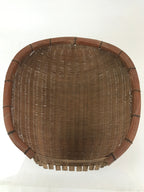 Antique Japanese Bamboo Drying Basket C1900 Kago Zaru 48 cm Long B210