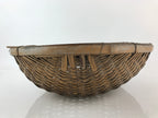 Antique Japanese Bamboo Drying Basket C1900 Kago Zaru 52 cm Long B211