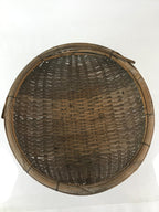 Antique Japanese Bamboo Drying Basket C1900 Kago Zaru 52 cm Long B211