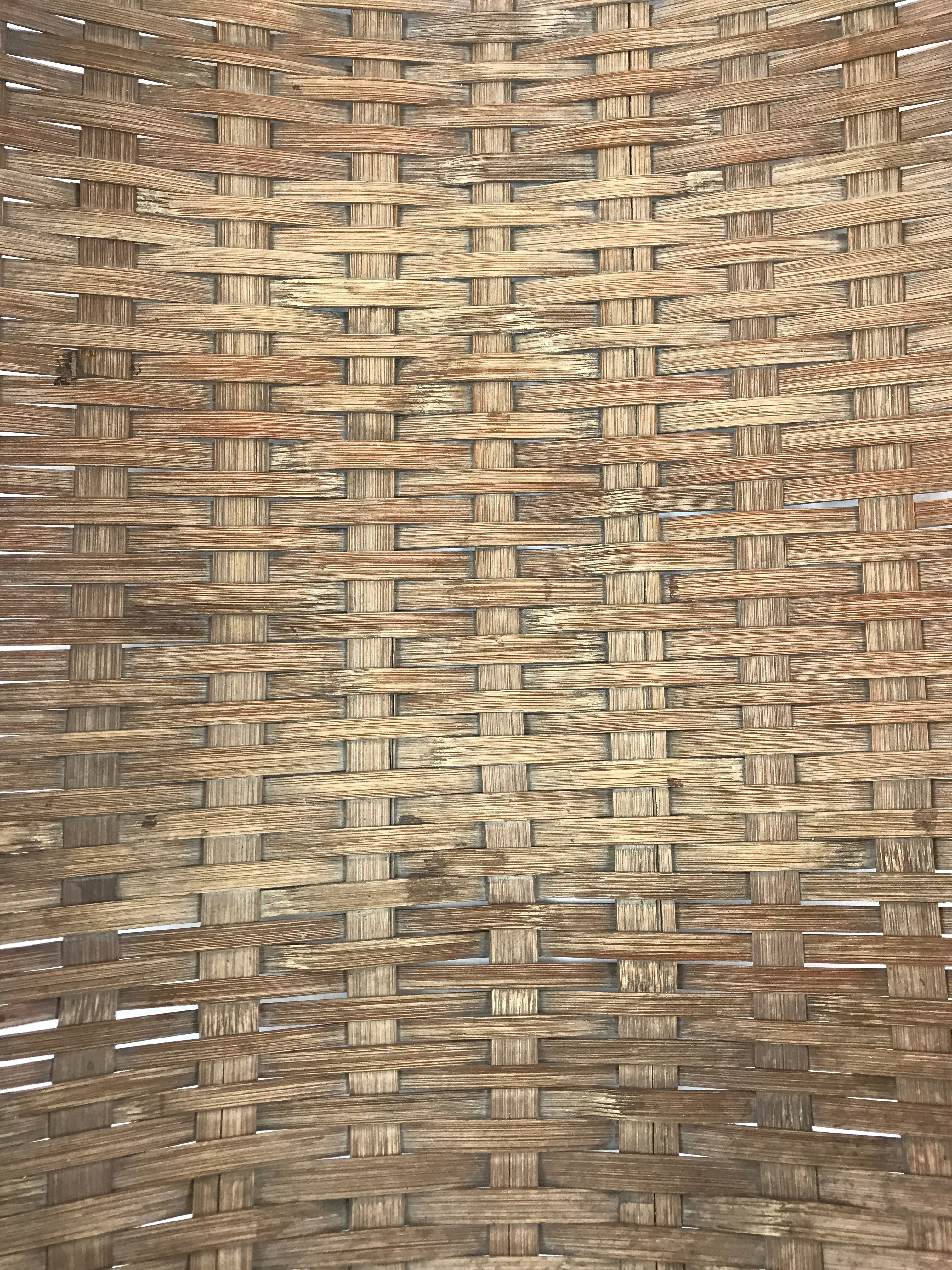 Antique Japanese Bamboo Drying Basket C1900 Kago Zaru 57 cm Long B212