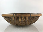 Antique Japanese Bamboo Drying Basket C1900 Kago Zaru 57 cm Long B212