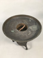 Antique Japanese Bronze Flower Vase Usubata Ikebana Arrangement C1900 UB51