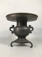 Antique Japanese Bronze Flower Vase Usubata Ikebana Arrangement C1900 UB51