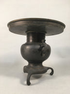 Antique Japanese Bronze Flower Vase Usubata Ikebana Arrangement C1900 UB51